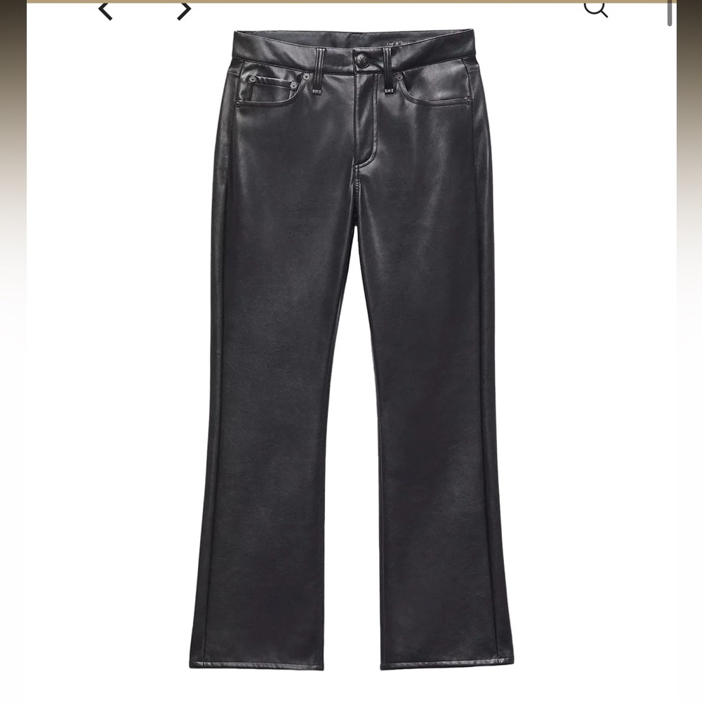 Rag & Bone Black Leather Pants